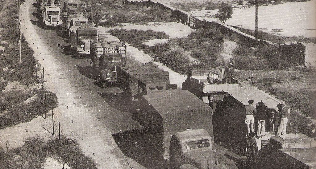 שיירת משוריינים בדרך לירושלים