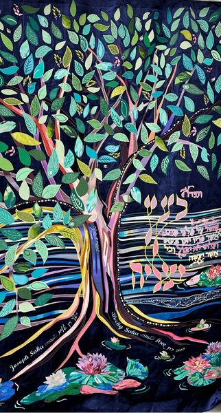 כל עלה, כל עובד - הוא ייחודי. פרוכת בבית כנסת בעסק משפחתי במיאמי