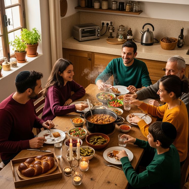 "חג ההודיה כל שבוע" – ארוחות משפחתיות בליל שבת תורמות לאושר