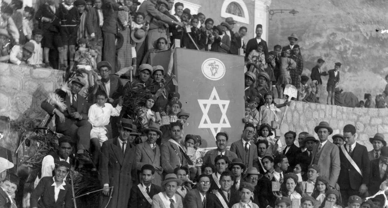 תהלוכה לכבוד קק"ל בטריפולי, 1932.