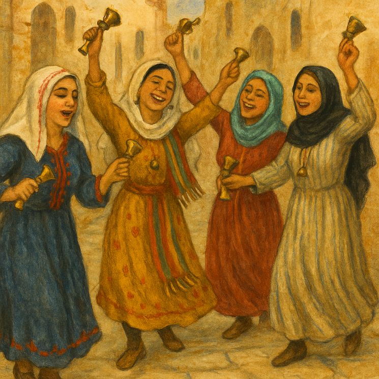 למי שפספס: נשים תימניות מבשרות על הדלקת הנרות עם צלצול פעמונים