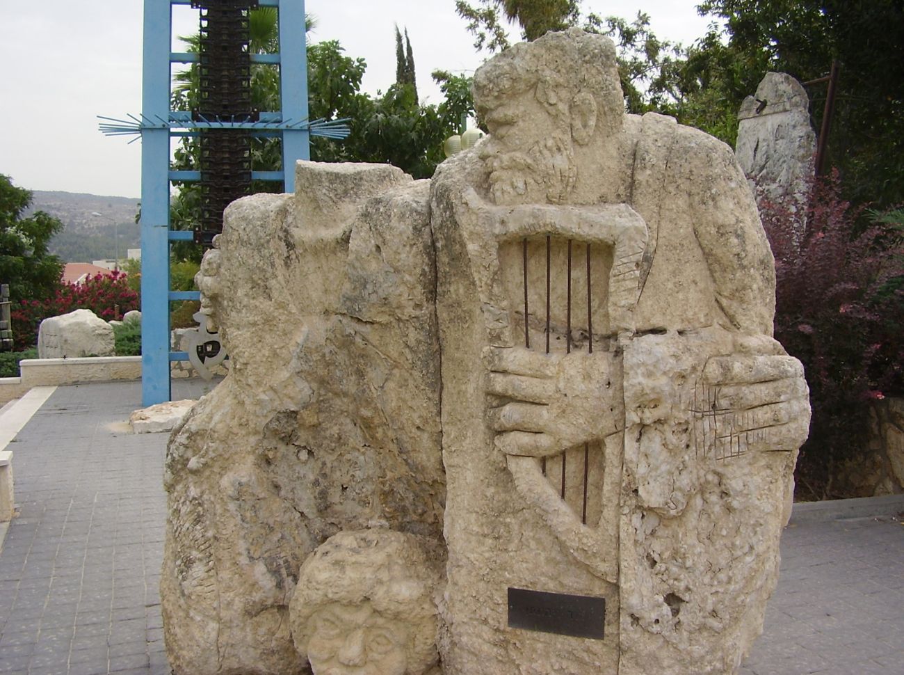 לוחם ואומן. דוד המלך בגן הפסלים בבית שמש צילום: אבישי טייכר. פיקיויקי