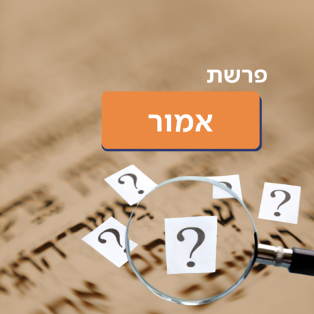 פרשת אמור